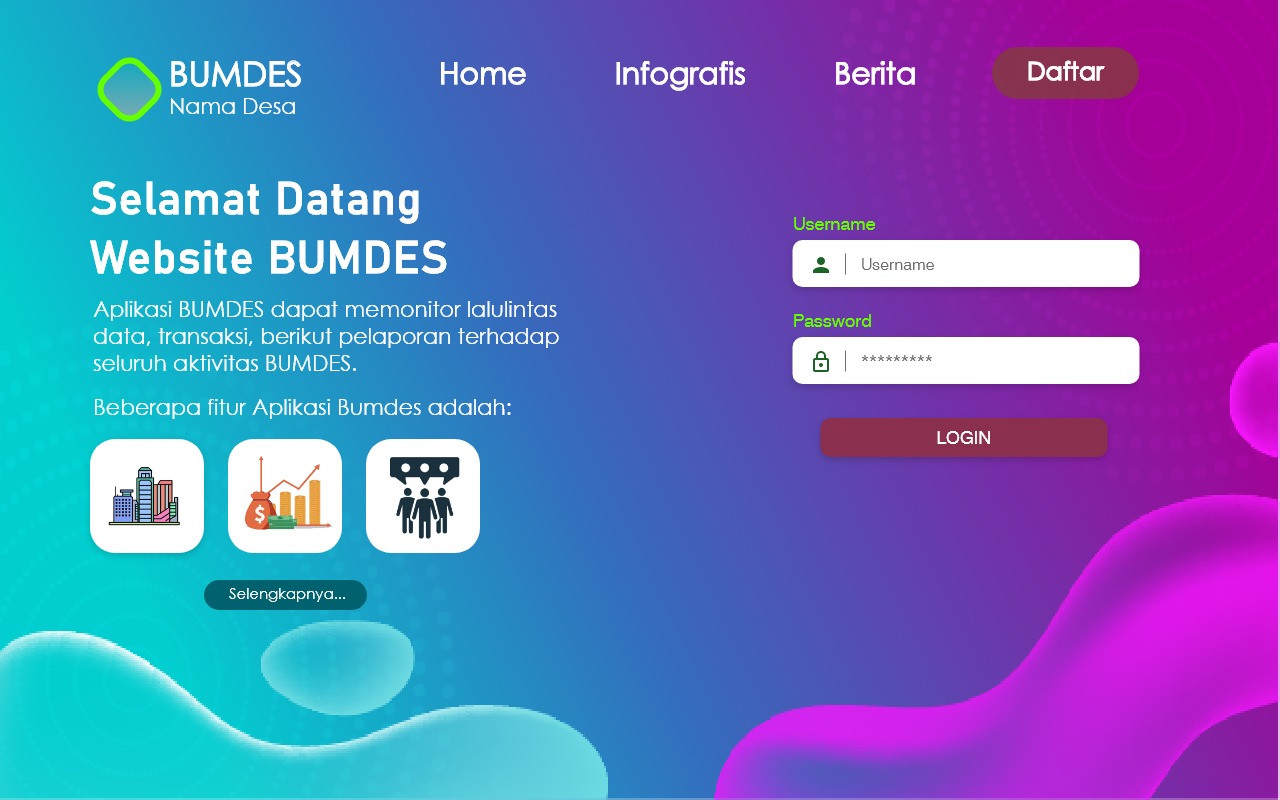 Website BUMDes Desa Bira
